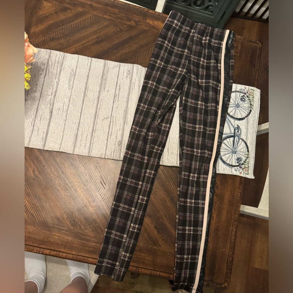 Plaid leggings